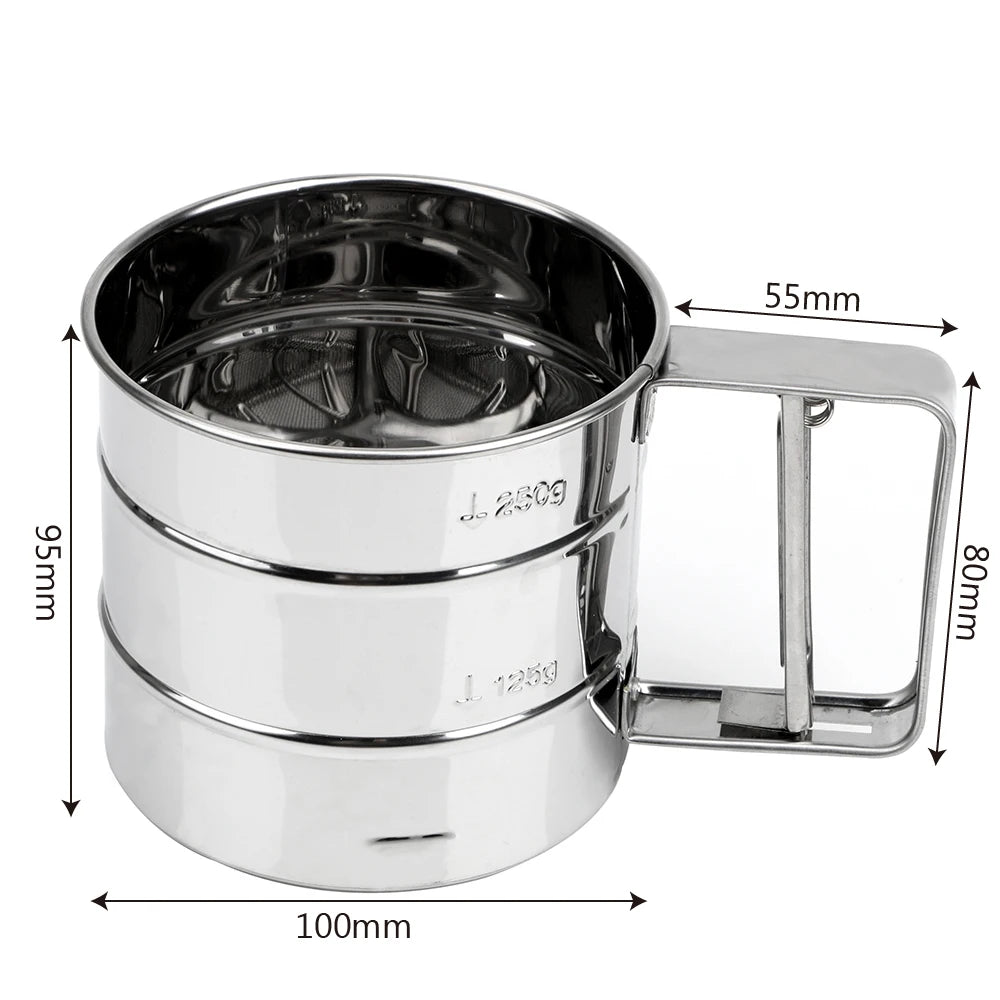 Setaccio spargizucchero in acciaio inox per dolci – dettaglio 4
