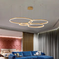 Lampadario LED ad anelli, da 1 a 5 anelli, 4 finiture
