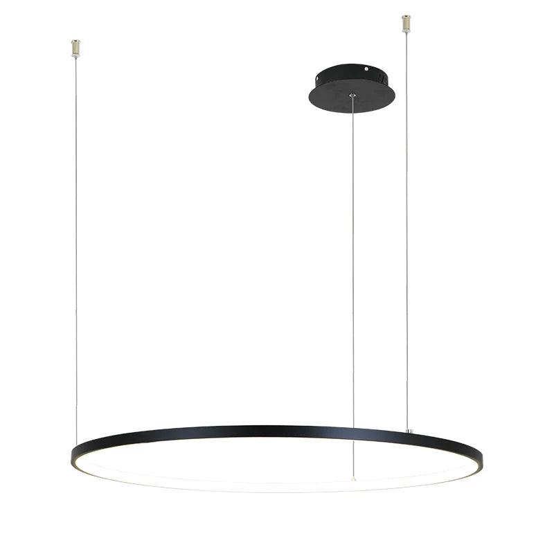 Lampadario LED ad anelli in alluminio, da 40 a 100 cm – dettaglio 5