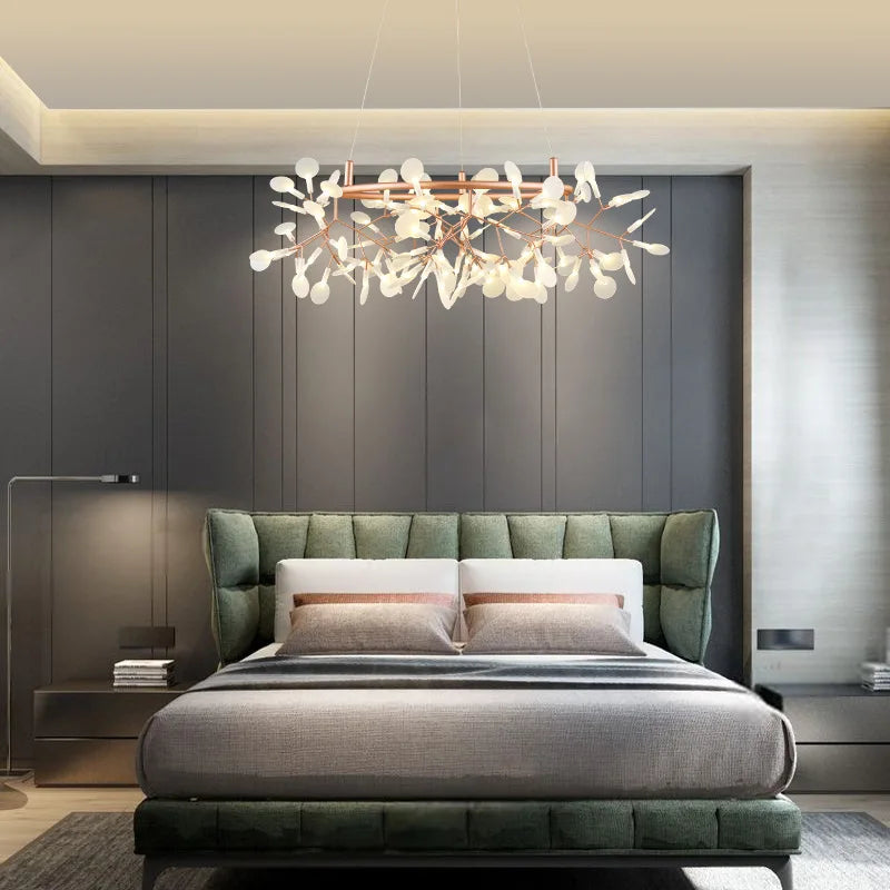 Lampadario a rami stile firefly, da 50 a 100 cm, 4 finiture – dettaglio 3