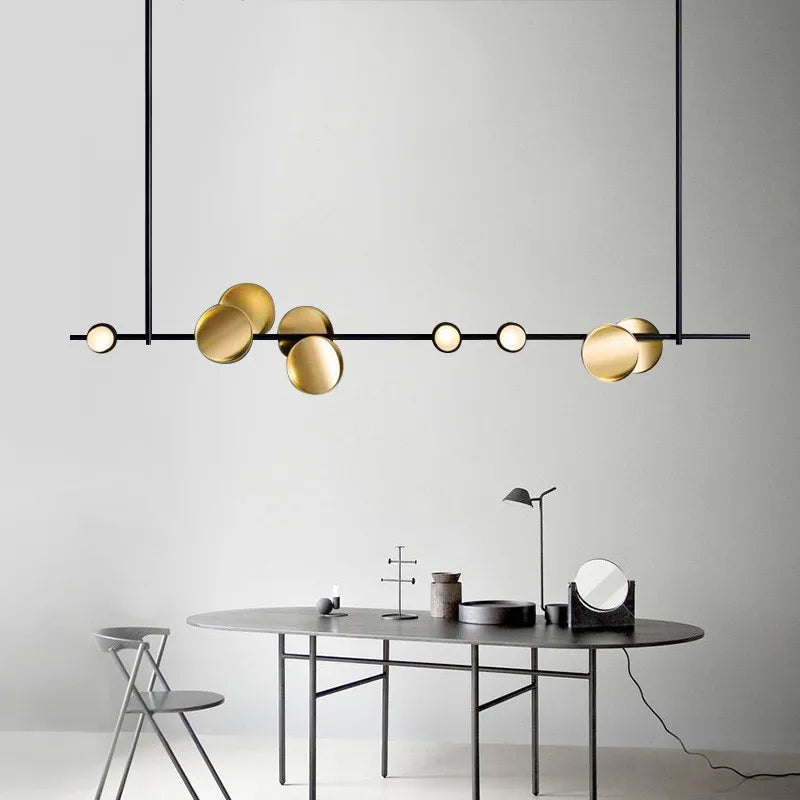 Lampadario a disco con striscia luminosa, 3 stili – dettaglio 1