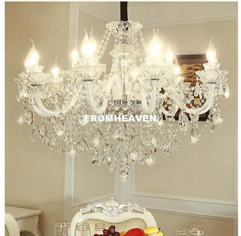 Lampadario in cristallo, da 3 a 10 luci o applique