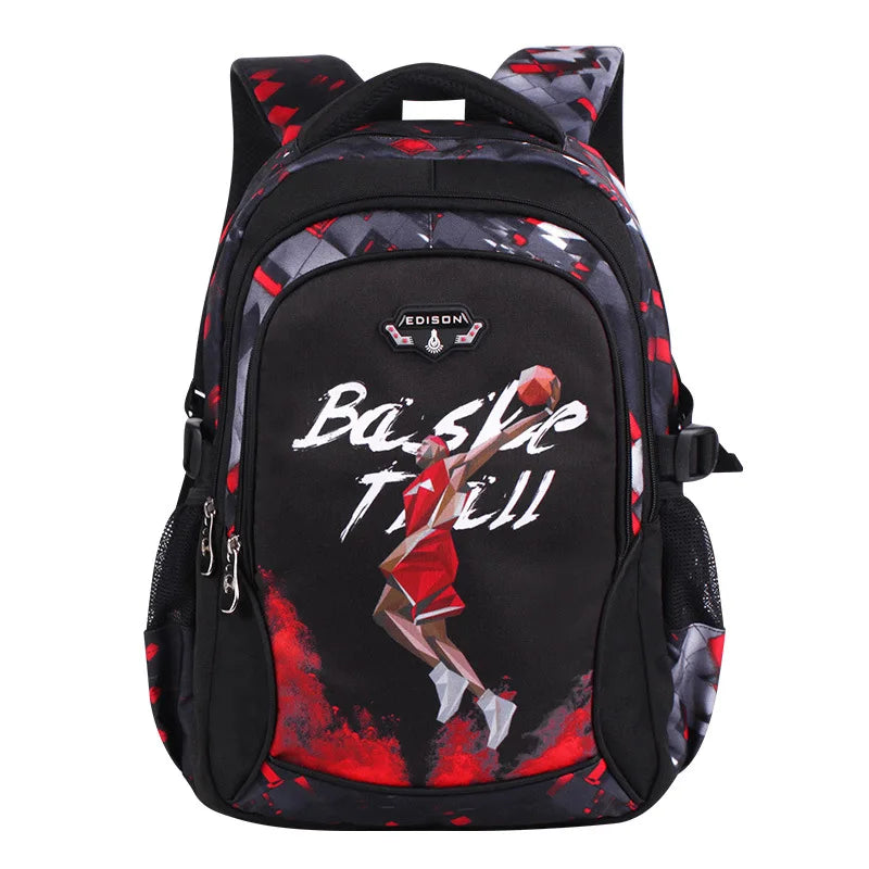 Zaino da basket per ragazzi, due misure, tasche interne con zip