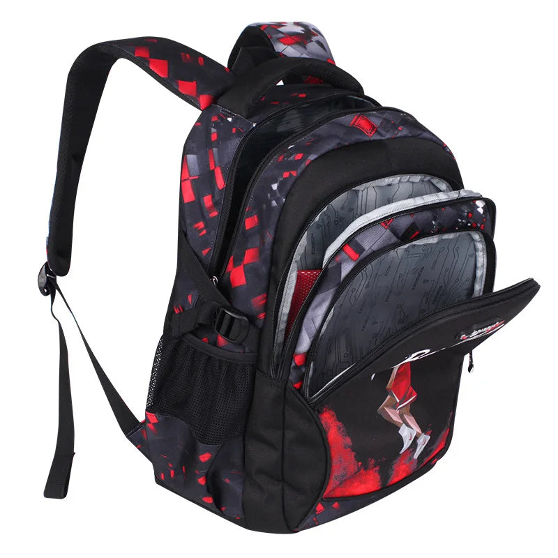 Zaino da basket per ragazzi, due misure, tasche interne con zip – dettaglio 1