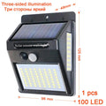 Lampada solare da esterno con sensore di movimento, 100 LED – dettaglio 5