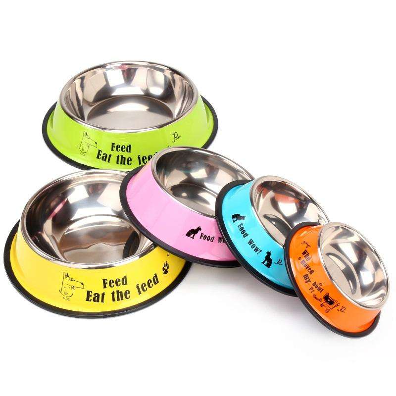 Ciotola in acciaio inox antiscivolo per cani e gatti – foto 3