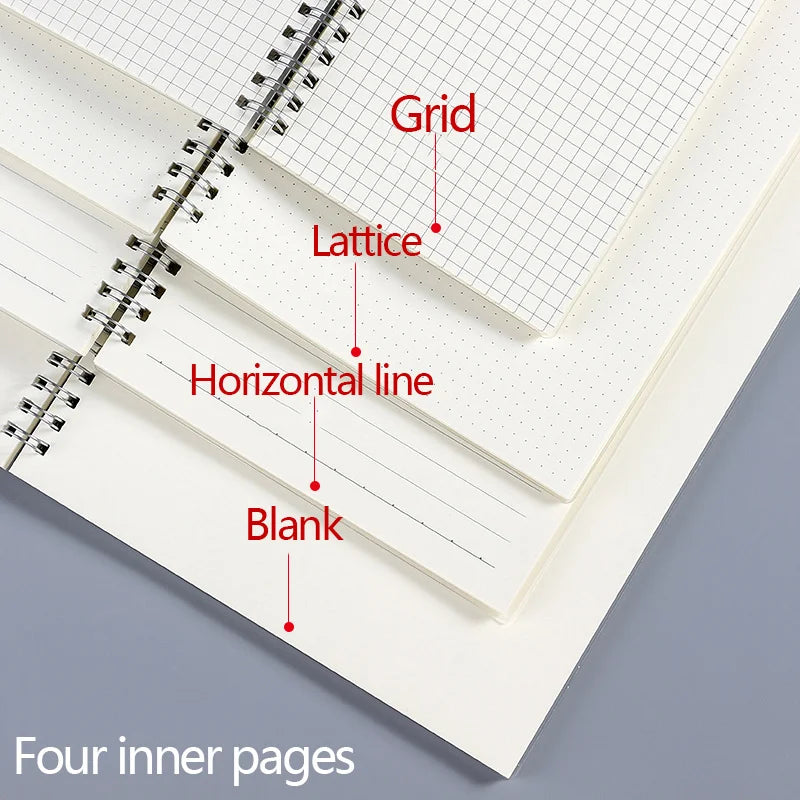 Quaderno a spirale A5, A6 e B5, pagine a righe o puntinate – foto 2