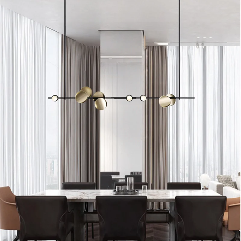 Lampadario a disco con striscia luminosa, 3 stili – dettaglio 3