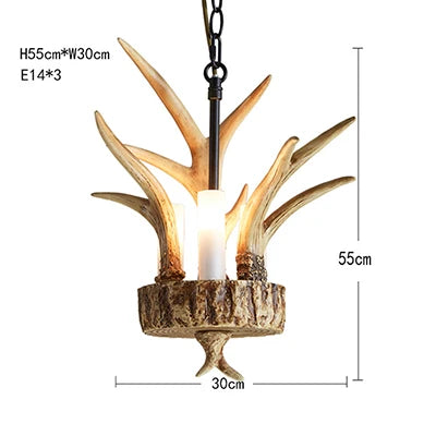 Lampada a sospensione rustica a 3 luci E14, 30 cm – dettaglio 6