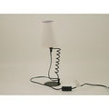 Lampada in ferro nero Molla, H41 cm (kit da 5)