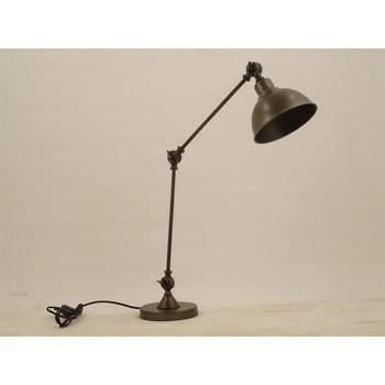 Lampada da tavolo pieghevole in ferro grigio