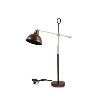 Lampada ferro marrone antico