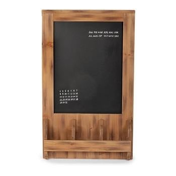 Lavagnetta con 3app legno marrone, 42x69 cm