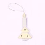 Decorazione candela in legno con albero, set di 4 pezzi, 3,5H7,5 cm (kit da 10)