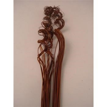 Fascio di steli attorcigliati marrone, 150 cm (kit da 10)