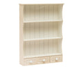 Mensola in legno beige a 3 piani con 3 cassetti