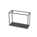 Mensola 1 posto in ferro nero, 35x13H25 cm (kit da 5)