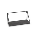 Mensola 1p ferro nero, 40x17x20 cm