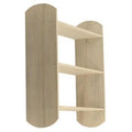 Mensola 3p.legno bianco, 63x18x81 cm