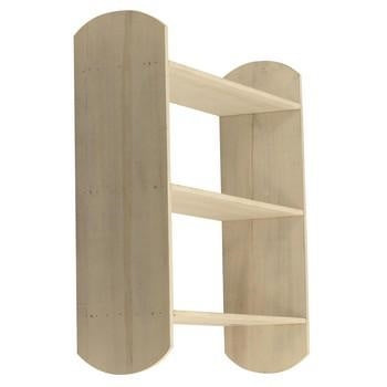 Mensola 3p.legno bianco, 63x18x81 cm