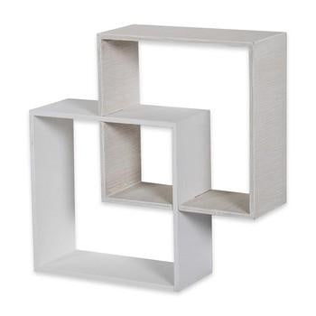 Mensola doppio quadro, 44,5x13x44,5 cm