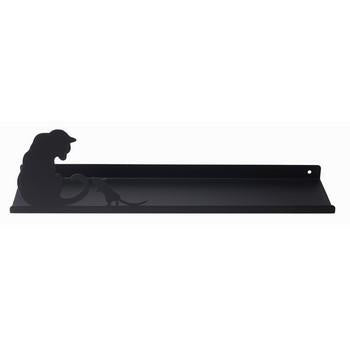 Mensolina gatto nera, 40x10,5x15 cm