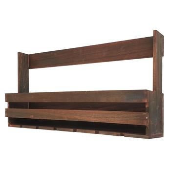 Mensola porta bottiglie e calici, 70x12x35 cm