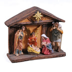 Presepe nativita' resina c/led, 18X6H16 cm