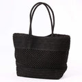 Borsa nera in cellulosa tessile