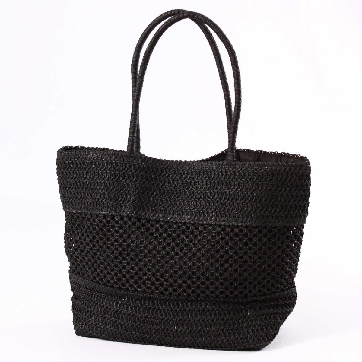 Borsa nera in cellulosa tessile