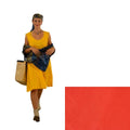 Abito arancione in lino, cotone e pura seta, taglia L (modello 87108)