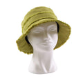 Cappello in linone color pistacchio