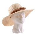Cappello in paglia naturale 100% con giro in juta