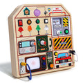 Busy board Montessori con volante, luci e suoni – dettaglio 8