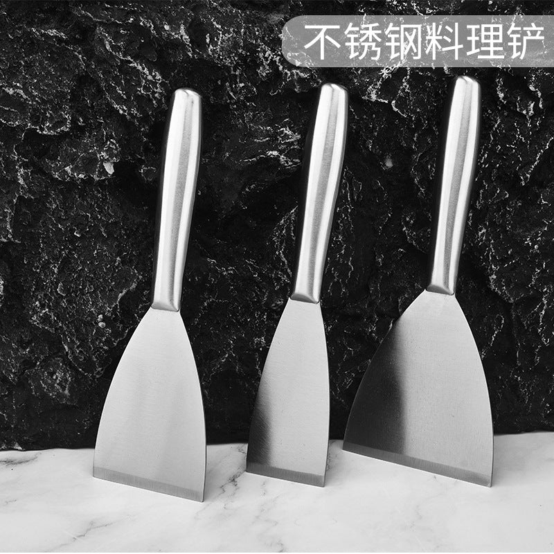 Spatola da teppanyaki in acciaio inox, cinque larghezze – dettaglio 1