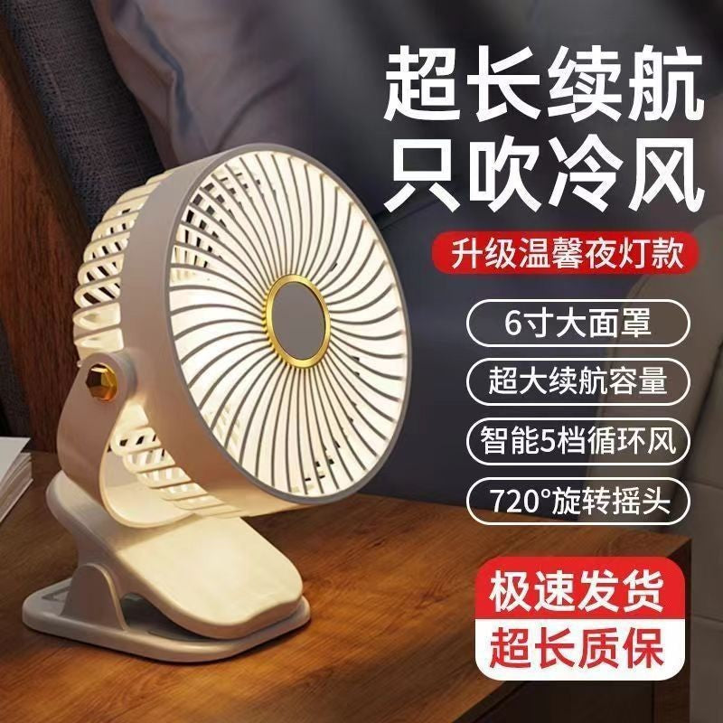 Ventilatore a clip USB ricaricabile e silenzioso – foto 2