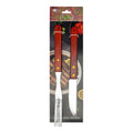Set utensili da barbecue in acciaio con manico in legno – dettaglio 19