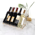 Portabottiglie da tavolo in metallo, design minimal