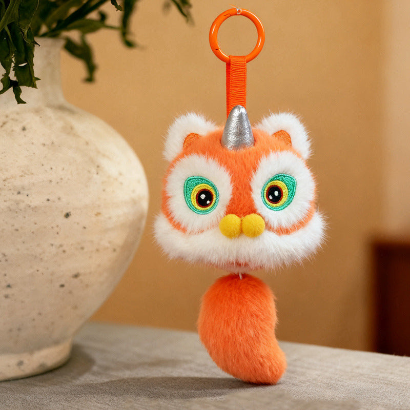 Cuscino peluche leone portafortuna, decoro per divano – foto 10