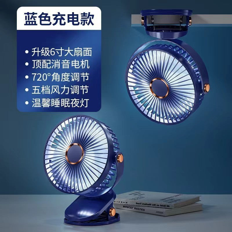Ventilatore a clip USB ricaricabile e silenzioso – foto 7