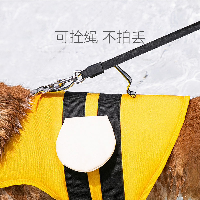 Summer Animal Modeling Small Bee Dog Life Jackets Medium Small Dog Universal Dog Swimsuit Pet Flotation Suit