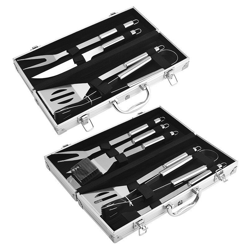 Set utensili da barbecue con valigetta in alluminio – dettaglio 4