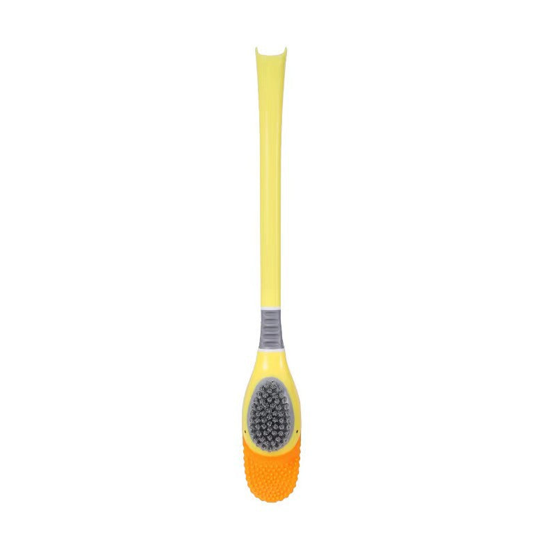 Scopino da bagno in silicone a forma di papero, con base – foto 5