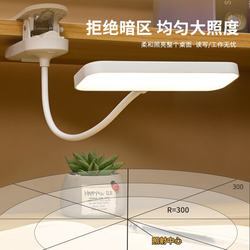 Lampada da scrivania a clip LED ricaricabile, protezione occhi – foto 9