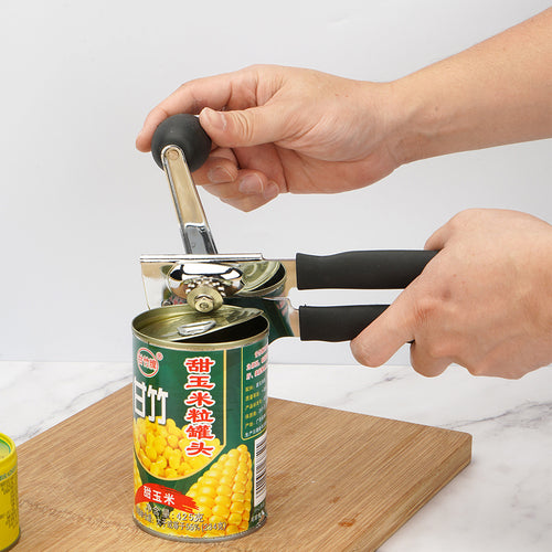 Apriscatole manuale in acciaio inox, anche magnetico – dettaglio 1