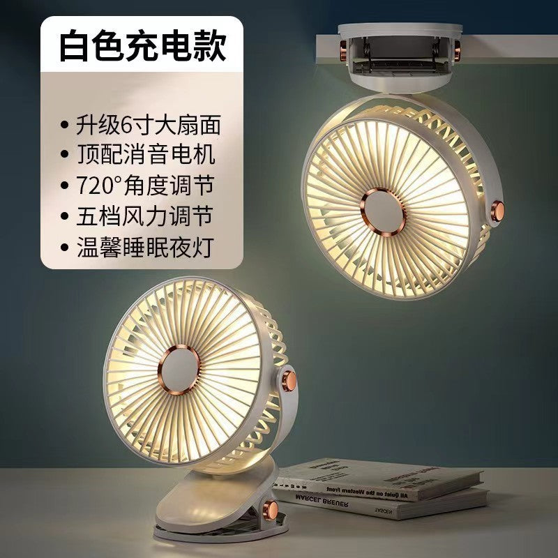 Ventilatore a clip USB ricaricabile e silenzioso – foto 6