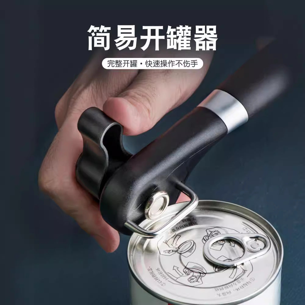 Apriscatole manuale a leva con apribottiglie integrato
