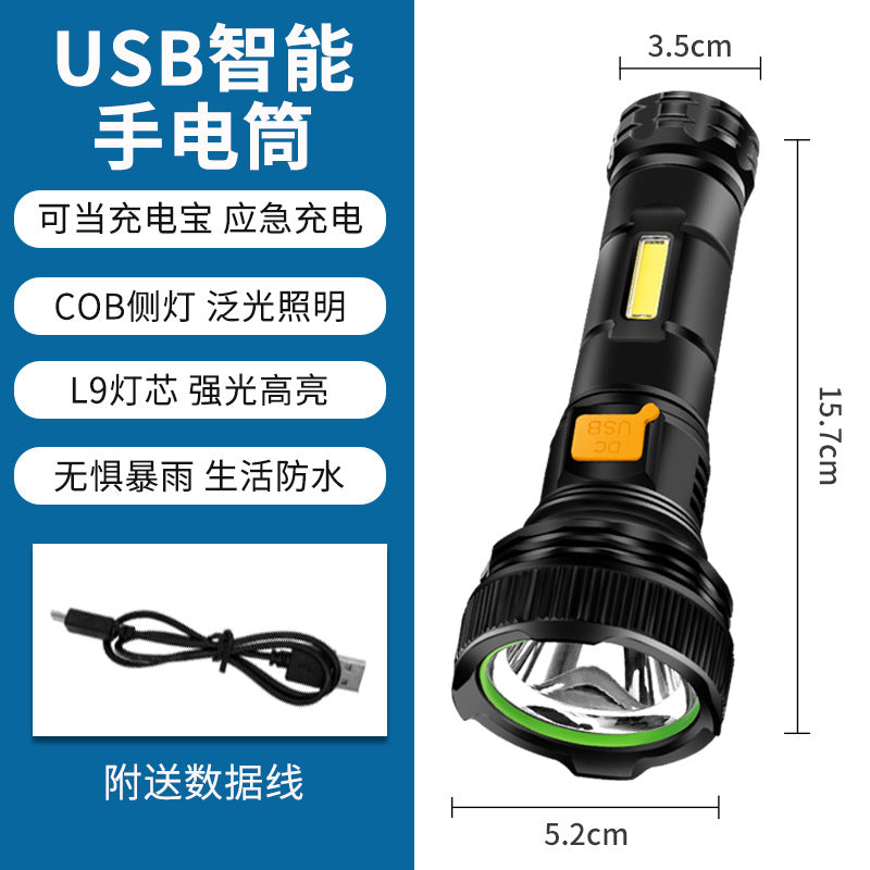 Torcia solare ricaricabile ultra luminosa – foto 6