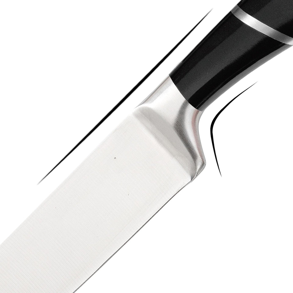 Set 8 coltelli da cucina in acciaio con ceppo girevole – dettaglio 1