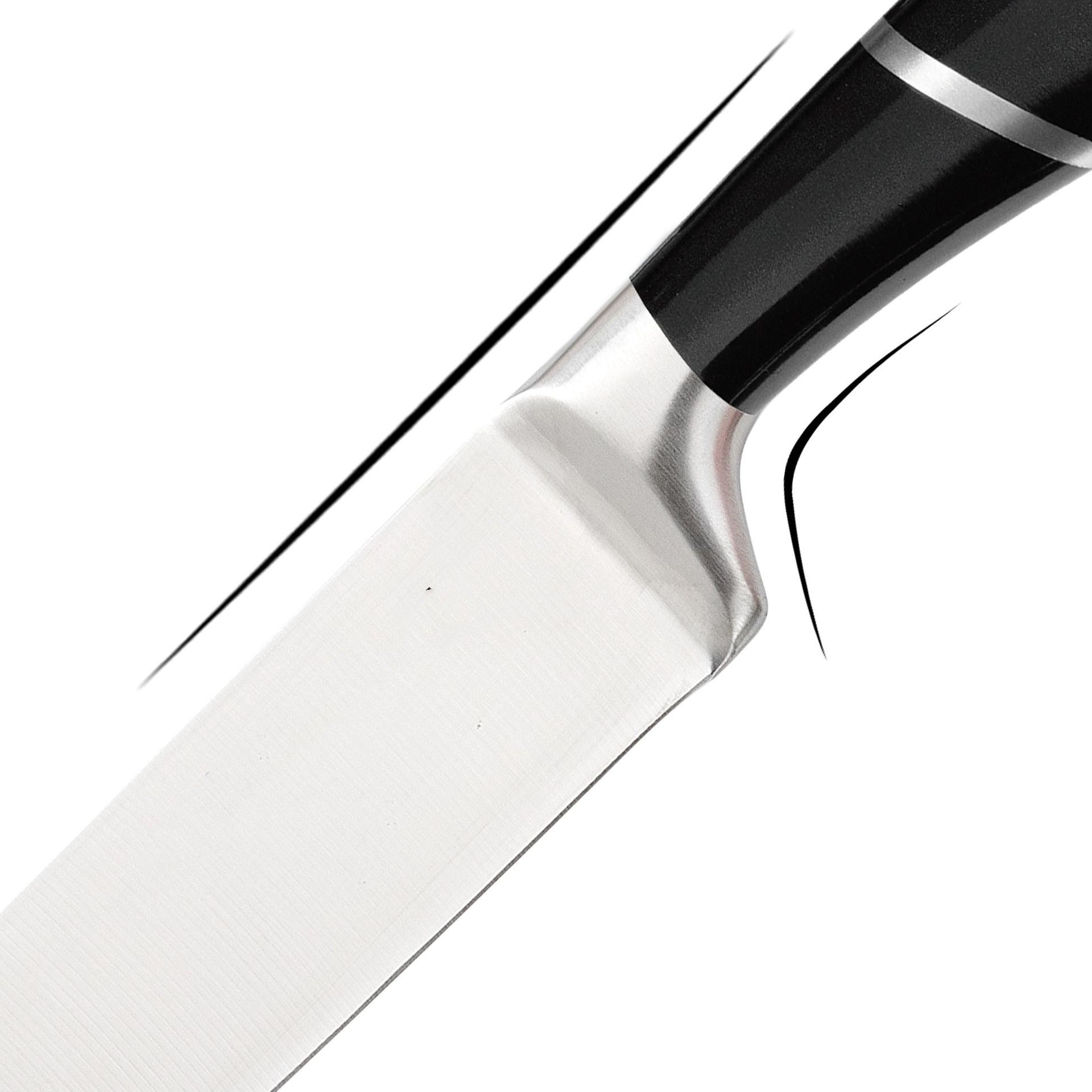 Set 8 coltelli da cucina in acciaio con ceppo girevole – dettaglio 1